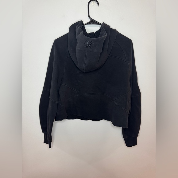 Pre-Owned MD/LG Lululemon Scuba Oversized Half-Zip Hoodie in Black - Picture 10 of 12